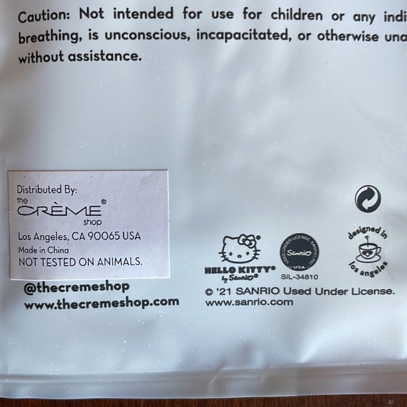 NWT The Crème Shop x hello kitty 3 ply disposable adult masks - Picture 5 of 9